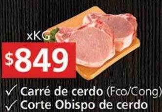 Supermercados Aiello Carré de cerdo corte obispo de cerdo oferta