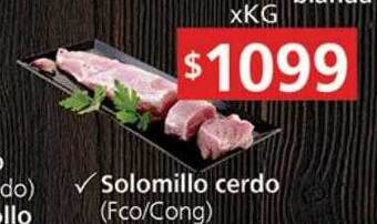 Supermercados Aiello Solomillo cerdo oferta