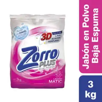 Supermercados Comodin Jabon zorro blue power baja espuma 3 kg oferta
