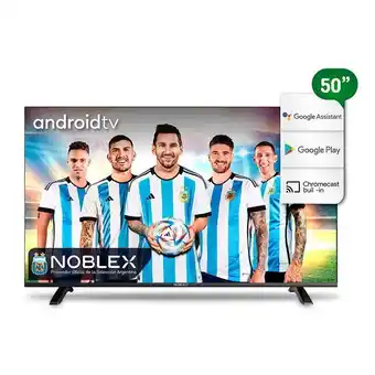 Tio Musa Smart tv led noblex dr50x7550 de 50 4k youtube netflix android tv oferta