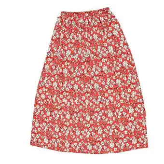 Coto Pollera mujer larga estampado flores brown talle xxl oferta