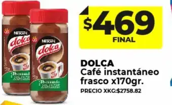 Supermayorista Vital Dolca Café Instantáneo frasco x170 gr. oferta