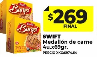 Swift Medallón de carne 4u.x69gr