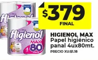 Supermayorista Vital Higienol Max Papel Higiénico oferta