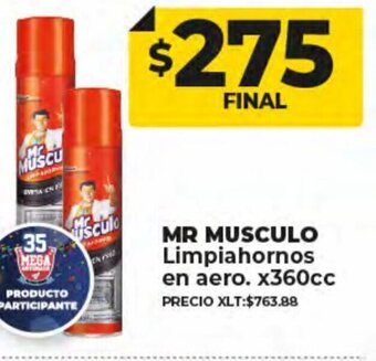 Supermayorista Vital Mr. Musculo Limpiahornos en aero. x 360 cc oferta