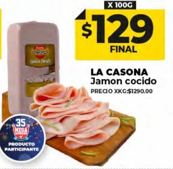 Supermayorista Vital La Casona Jamon cocido oferta