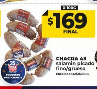 Supermayorista Vital Chacra 43 salamin picado fino/ grueso oferta