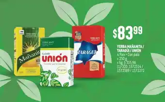 Makro Yerba Mañanita Taragüi Union x 250g oferta