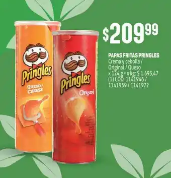 Makro Papas Fritas Pringles x 124g oferta