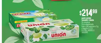 Makro Mate Cocido Taragüi Unión Caja x 100 saquitos x 3g oferta