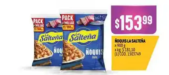 Makro ñoquis La Salteña x 900g oferta