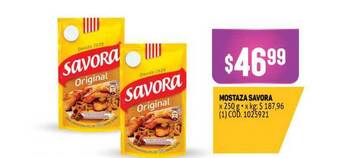 Makro Mostaza Savora x 250g oferta