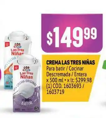Makro Crema Las Tres Niñas x 500ml oferta