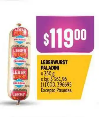 Makro Lebrwurst Paladini x 250g oferta