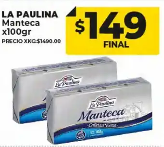 Supermayorista Vital La Paulina Manteca x 100 gr oferta