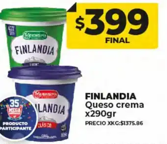 Supermayorista Vital Finlandia Queso Crema x 290 gr oferta
