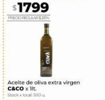 Disco Aceite de oliva extra virgen C&CO z 1lt. oferta