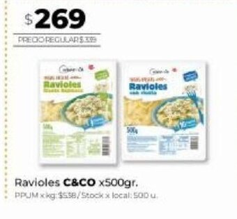 Disco Ravioles C&CO x 500 gr oferta