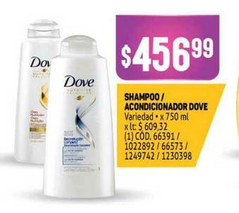 Makro Shampoo Acondicionador Dove x 750ml oferta