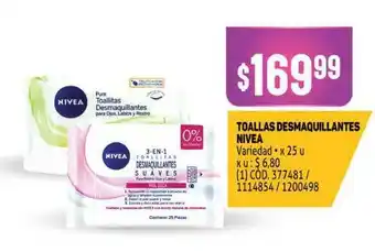 Makro Toallas Desmaquillantes Nivea x 25u oferta