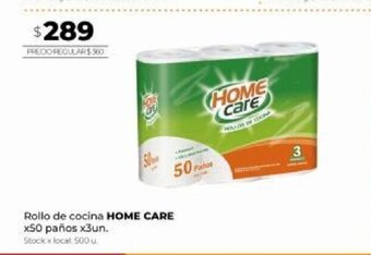 Disco Rollo de cocina Home Care x 50 paños x3un oferta