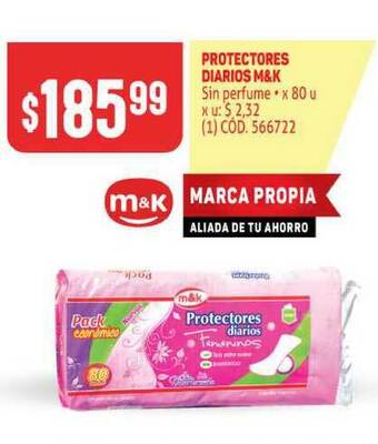Makro Protectores Diarios M&k x 80u oferta