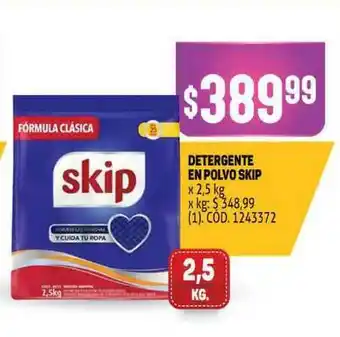 Makro Detergente En Polvo Skip x 2.5 kg oferta