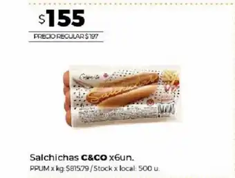 Disco Salchichas C&CO x 6 un oferta