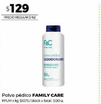 Disco Polvo pédico Family Care oferta