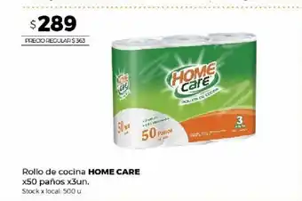 Rollo de cocina Home Care x 50 paños x3un