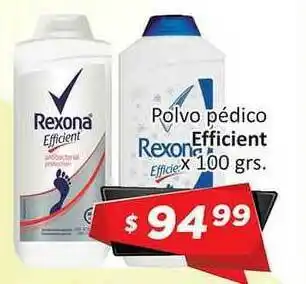 Gomez Pardo Rexona Polvo Pédico Efficient X 100 Grs oferta