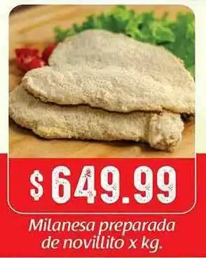 Gomez Pardo Milanesa Preparada De Novillito oferta