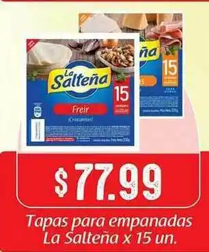 Gomez Pardo Tapas Para Empanadas La Salteña x 15 un oferta