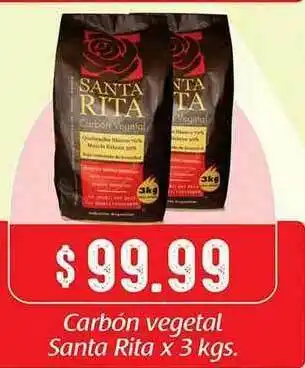 Gomez Pardo Carbón Vegetal Santa Rita x 3kgs oferta