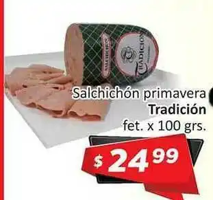 Gomez Pardo Tradición Salchichón Primavera x 100grs. oferta