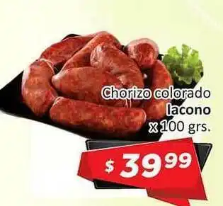 Gomez Pardo Lacono Chorizo Colorado x 100grs. oferta