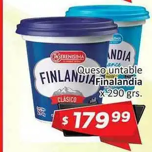 Gomez Pardo Finalandia Queso Untable x 290grs. oferta