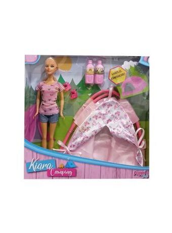 El Mundo del Juguete Playset kiara de camping incluye carpa rosa con accesorios oferta