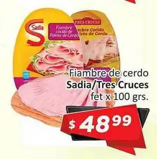 Gomez Pardo Fiambre De Cerdo Sadia Tres Cruces x 100grs. oferta