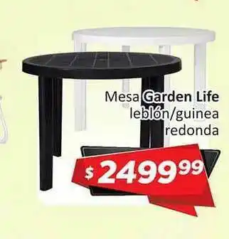 Gomez Pardo Mesa Garden Life Leblón Guinea Redonda oferta