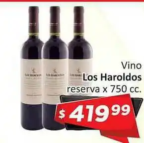 Gomez Pardo Vino Los Haroldos Reserva x 750cc oferta
