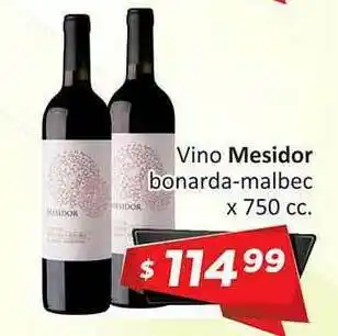 Gomez Pardo Vino Mesidor Bonarda-malbec x 750cc oferta