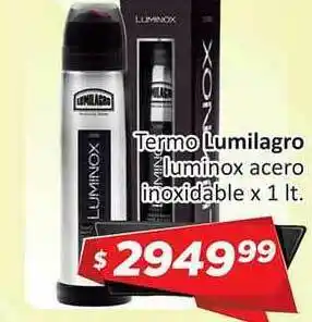 Gomez Pardo Termo Lumilagro Luminox Acero Inoxidable x 1lt oferta