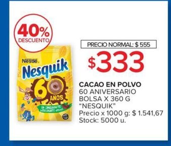 Carrefour Cacao En Polvo Nesquik oferta