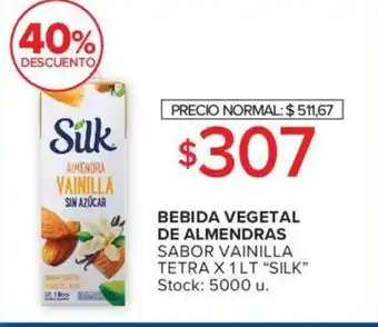 Carrefour Bebida Vegetal De Almendras SILK oferta