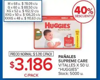 Carrefour Pañales Supreme Care Huggies oferta