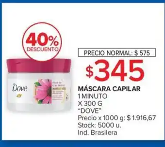 Carrefour Máscara Capilar x 300g Dove oferta