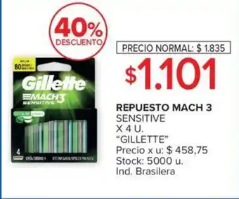 Carrefour Repuesto Mach 3 Gillette oferta