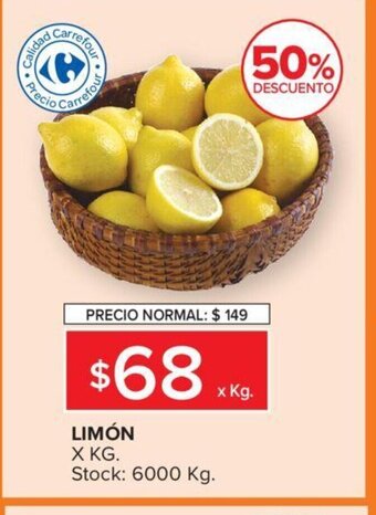 Carrefour Limón x kg oferta