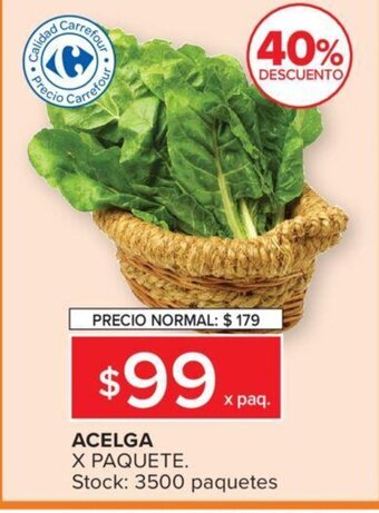 Carrefour Acelga x Paquete oferta